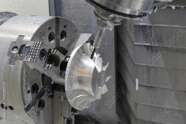 Obraz Aluminum machining