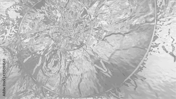 Fototapeta Ripples optical effect dynamic background monochrome