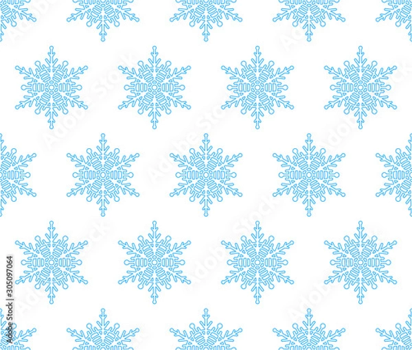 Fototapeta Abstract snowflakes pattern