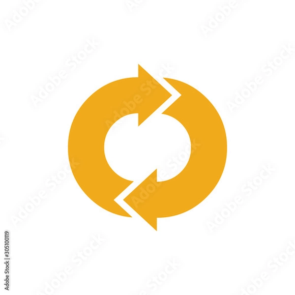 Fototapeta refresh icon. Stock Vector illustration isolated on white background.
