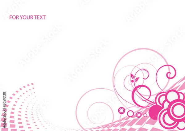 Obraz Abstract flowers background