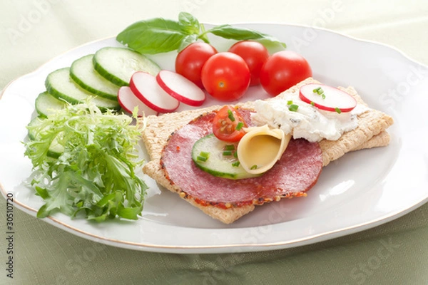 Obraz Dietetic sandwich crispbread