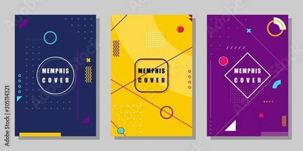 Obraz Memphis cover background