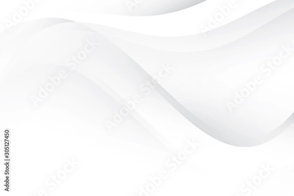 Obraz Abstract geometric white and gray color background. Vector, illustration.	