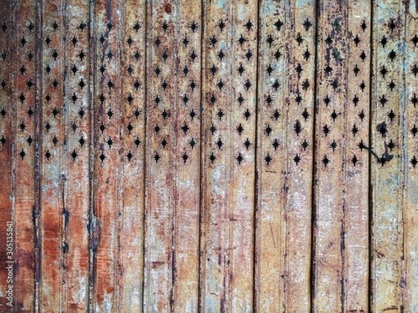 Obraz rusty corrugated metal background