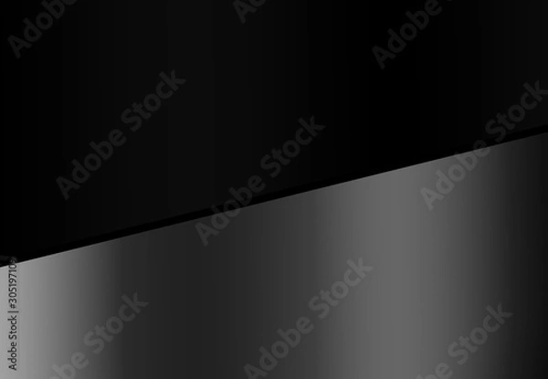 Fototapeta abstract half dark black and silver grey metallic halftone color gradient new trend pattern cool background textures