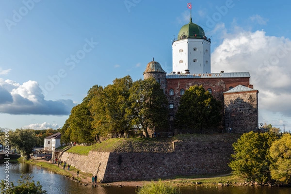Fototapeta Vyborg Castle Выборгский замок на воде 