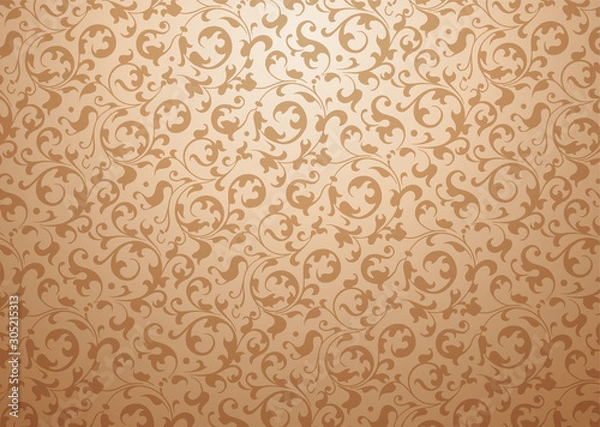 Fototapeta シームレス　ビンテージ壁紙