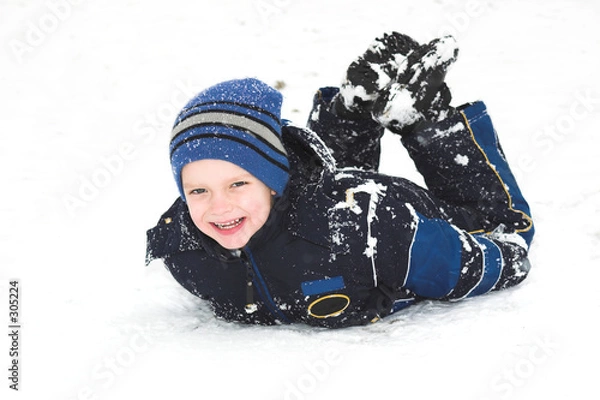 Obraz playing in the snow