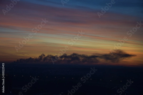 Obraz Sunset and fire