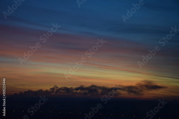 Obraz sunset and fire