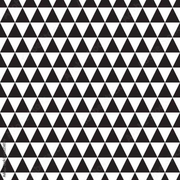 Obraz black and white seamless pattern with triangle