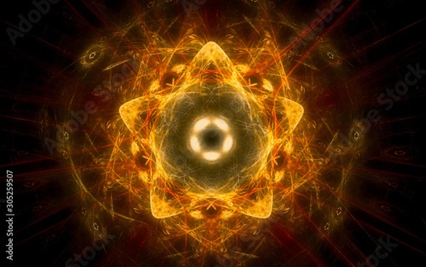 Fototapeta digital generated image in the form of abstract geometric shapes of various shades and colors for use in web design and computer graphics