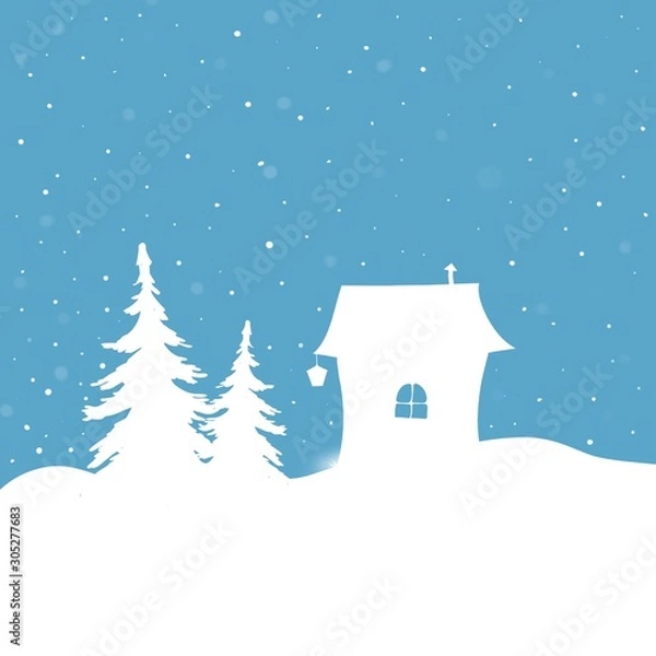 Obraz house in the snow