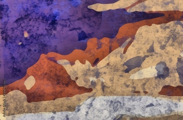 Obraz old-fashioned abstract texture background with grunge spots and scratches elements