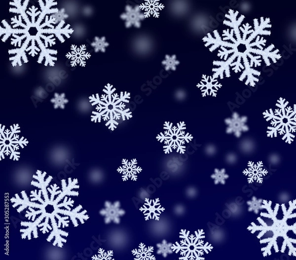 Fototapeta Ice and snow alphabet