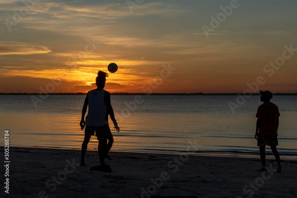 Obraz Strandfußball