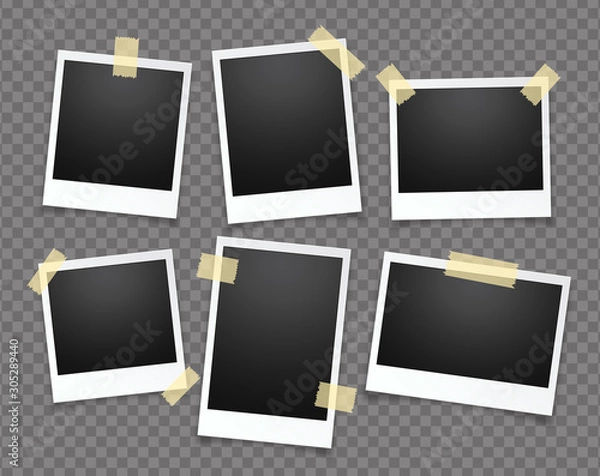 Obraz Realistic vector photo frame
