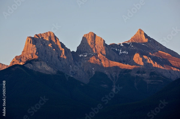Obraz Sunrise light on mountains
