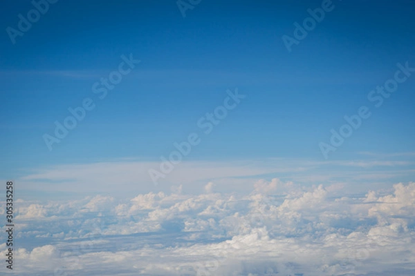 Obraz sky and clouds view from airplan