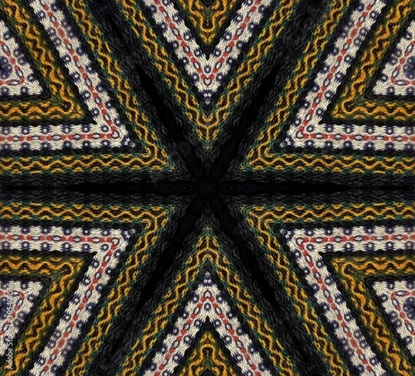Fototapeta Abstract decorative multicolor texture - kaleidoscopic color pattern.