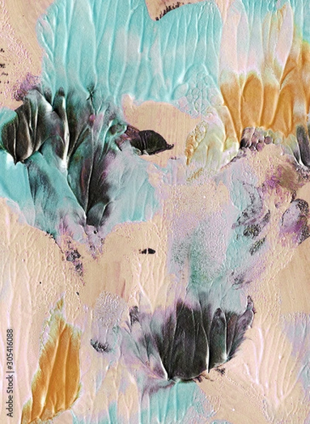 Obraz Abstract art background. Bright multi-colored texture. Modern Art. Stains of oil paint. Brush strokes of paint.