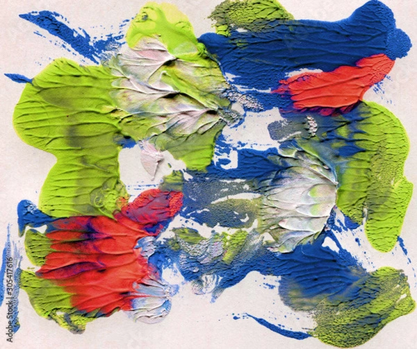 Obraz Abstract art background. Bright multi-colored texture. Modern Art. Stains of oil paint. Brush strokes of paint.