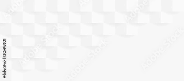 Fototapeta White geometric texture. Abstract background white