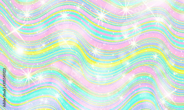 Fototapeta Unicorn rainbow. Vector. Fantasy universe