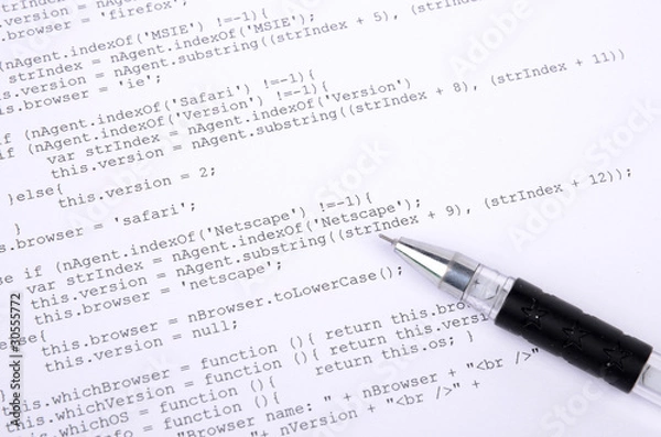 Obraz Xml code and pen