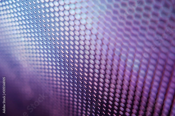 Fototapeta CloseUp LED blurred screen. LED soft focus background. abstract background ideal for design.