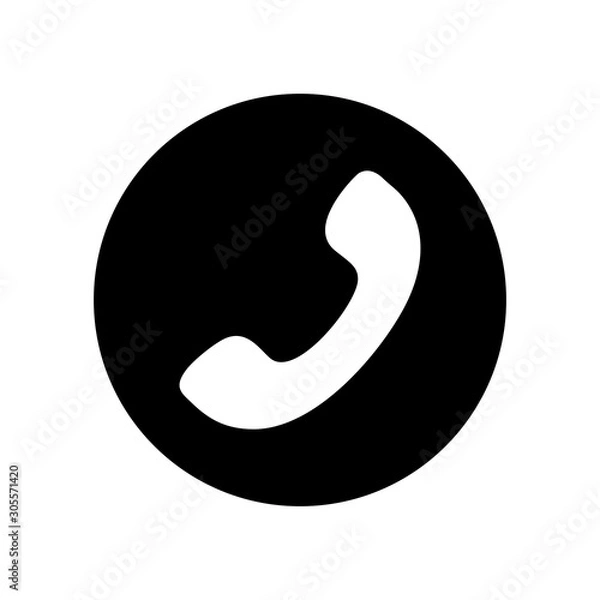 Fototapeta call phone icon,telephone icon vector design symbol
