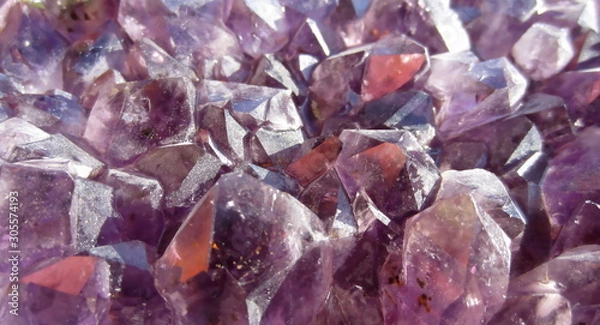 Fototapeta  Close-up of amethyst crystals