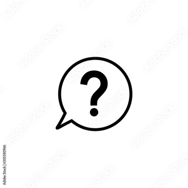 Fototapeta question mark icon vector design symbol