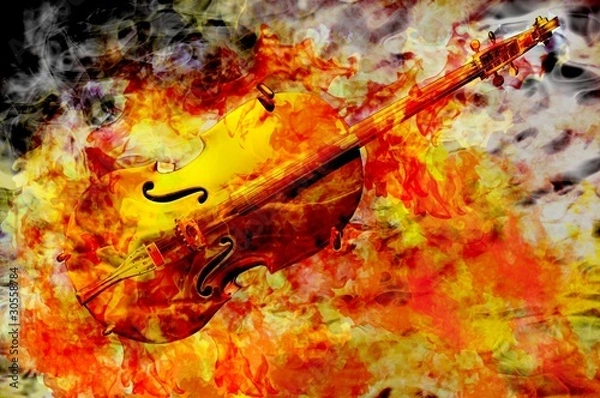 Obraz violin electric