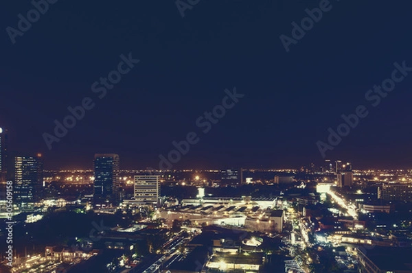 Fototapeta night view of the city
