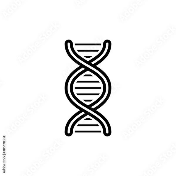Fototapeta DNA Vector Line Icon