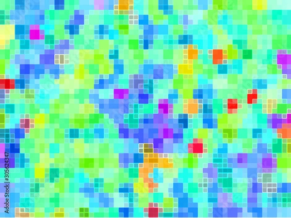 Fototapeta Abstract colorful graphic creative texture background for wallpaper design geometric stripes pattern fabric cloth backdrop lines square pixel mosaic decoration element