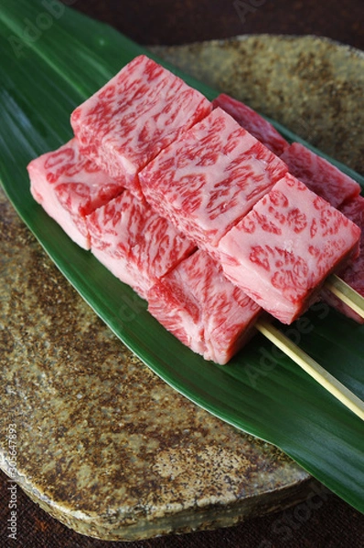 Obraz 松阪肉の串焼き