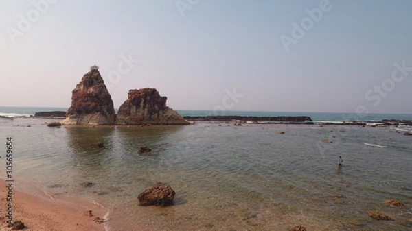 Obraz beautiful beach with calm water