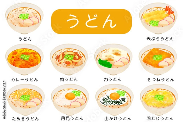 Obraz うどんセット
