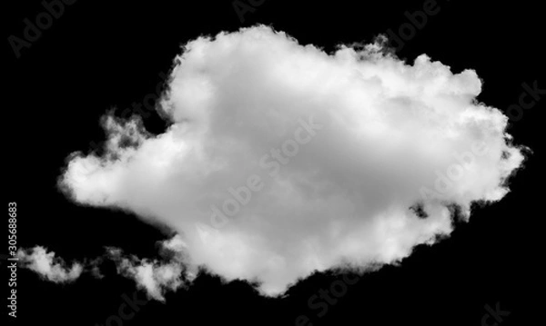 Obraz Isolated cloud over black