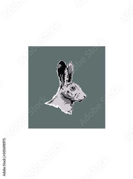 Obraz man with book on white background