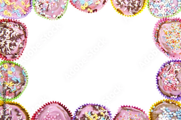 Fototapeta Cup cake frame