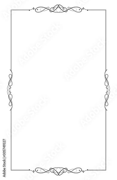 Fototapeta Ornamental decorative frame created in vector.