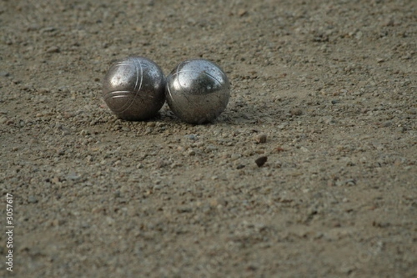 Fototapeta iron petanque balls