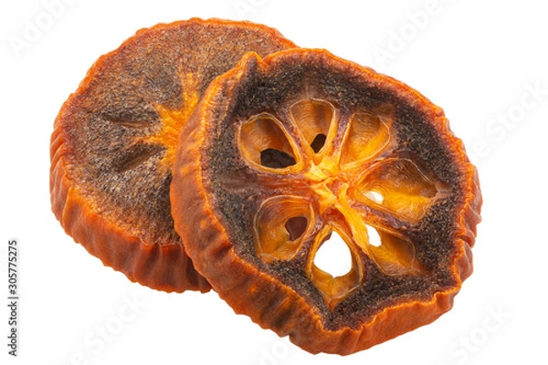 Obraz Dried persimmon slices, paths