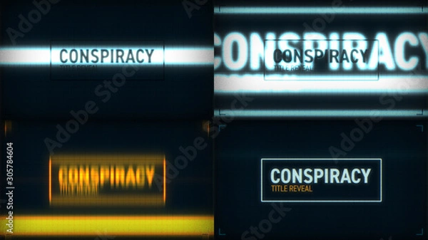 Fototapeta Scanner Light Title Reveal