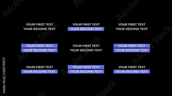 Fototapeta Proste tytuły ujawniające blok