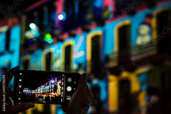 Obraz Natale dentro uno schermo